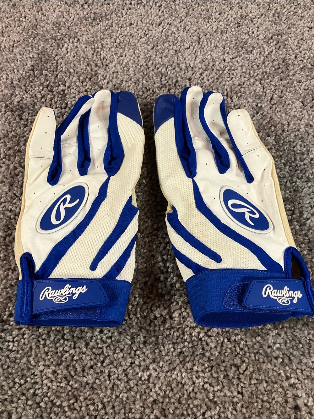 Rawlings Blue Batting Gloves Adult Size XL